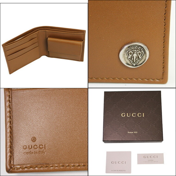 Gucci Wallet Bifold Brown - Picture 1 of 2
